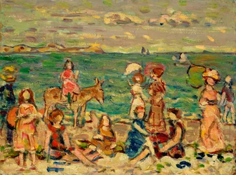 Strandszene, ca. 1912-13